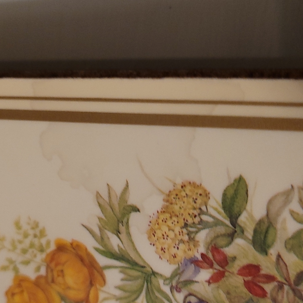 Vintage Set of 6 Pimpernel Flower Coasters - Picture 13 of 16